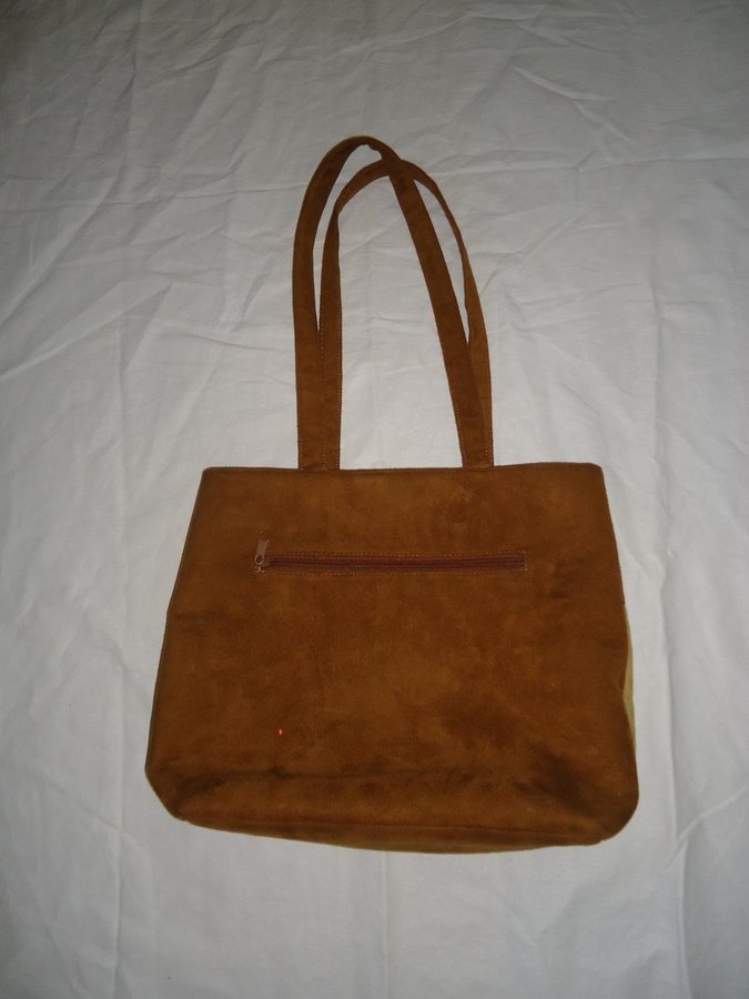 7EEL Axelrems dam väska brun och ljusbrun 37 x 29 cm