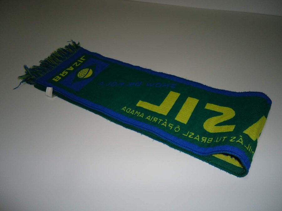 Halsduk Brasilien Flagga  Brazil scarf med färger från flaggan