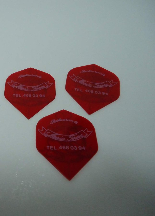 Restaurante Maria Teresa 3 st dart flights Made in England pilkastning pub sport