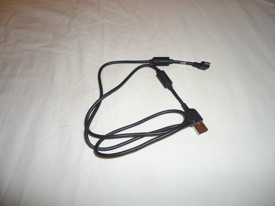 Sony Ericsson Sync data USB 7 x 2 mm kabel svart färg