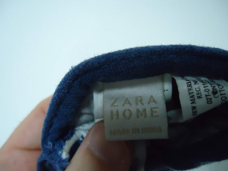 Zara Home hushålls produkt blå färg Made in India