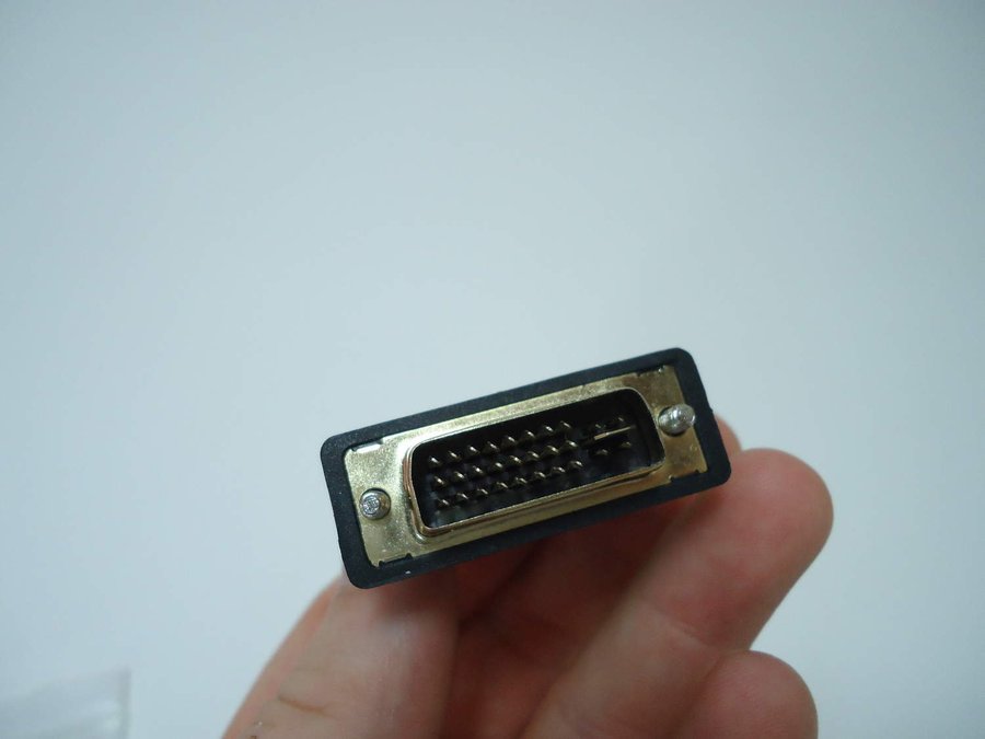 DVI-A 24 pin hane till SVGA 15 pin hona adapter bildskärm grafikkort PC  Mac