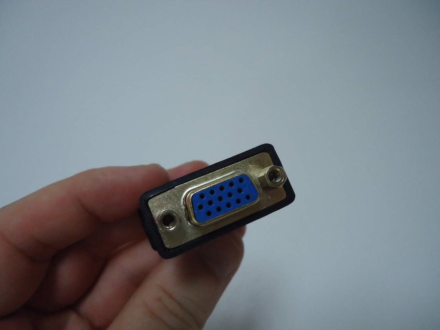 DVI-A 24 pin hane till SVGA 15 pin hona adapter bildskärm grafikkort PC  Mac