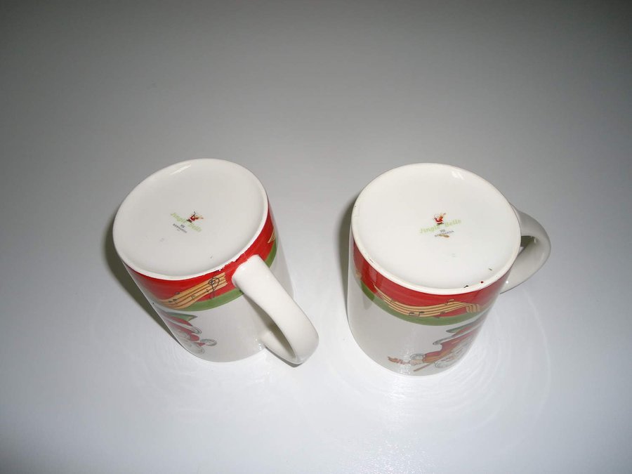 Jul tomtar 2 st kaffe/te porslins keramik muggar porcelain mug