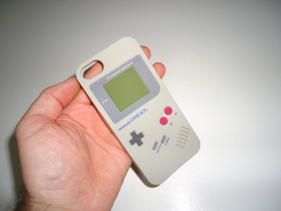 Nintendo Game Boy iPhone 3/4 Mobil fodral/skal tillverkad av mjukare gummi