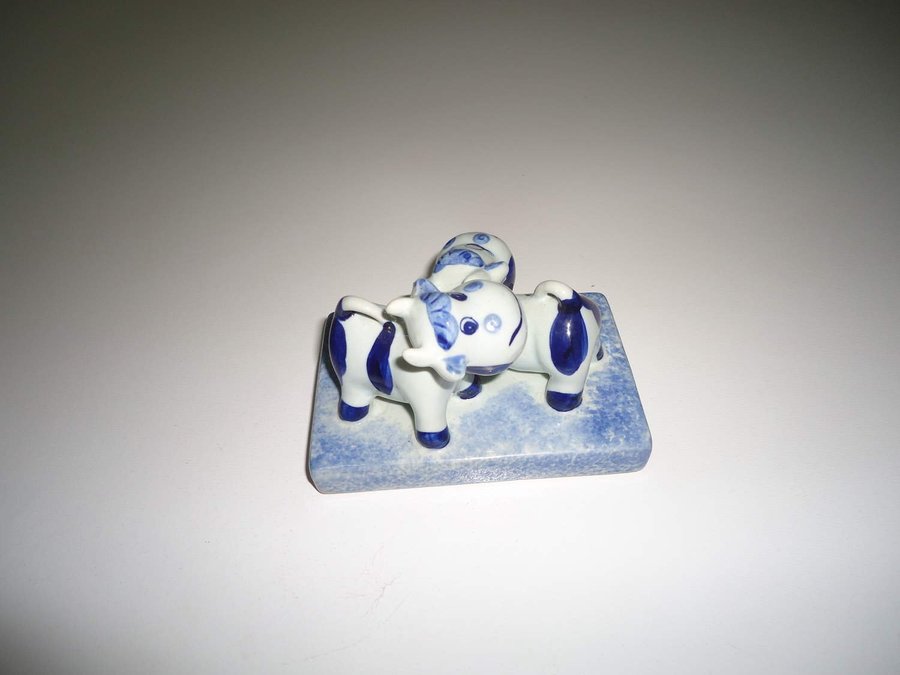 Delft Blauw Holland Porslins dekoration Kossor Cows Netherlands