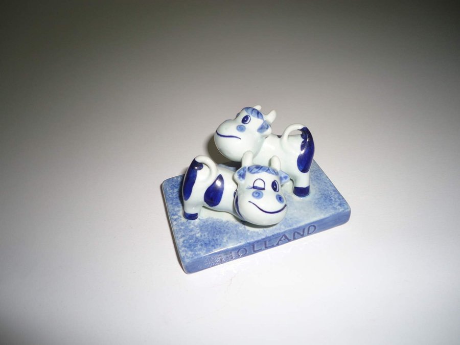 Delft Blauw Holland Porslins dekoration Kossor Cows Netherlands