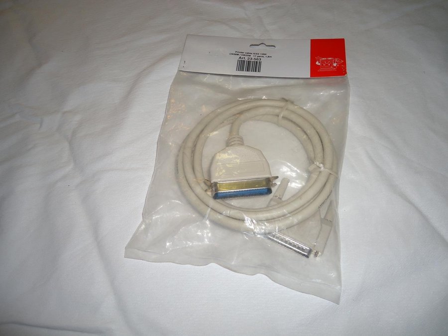 Printer Cable  Skrivar kabel CN36 hane till DB25 hane 18 meter längd PC cable