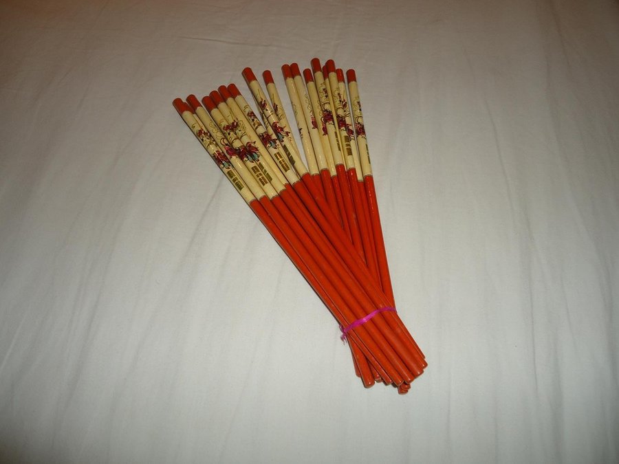 China National Light Fukien Kinesiska Asien mat pinnar bestick Chopsticks 19 st