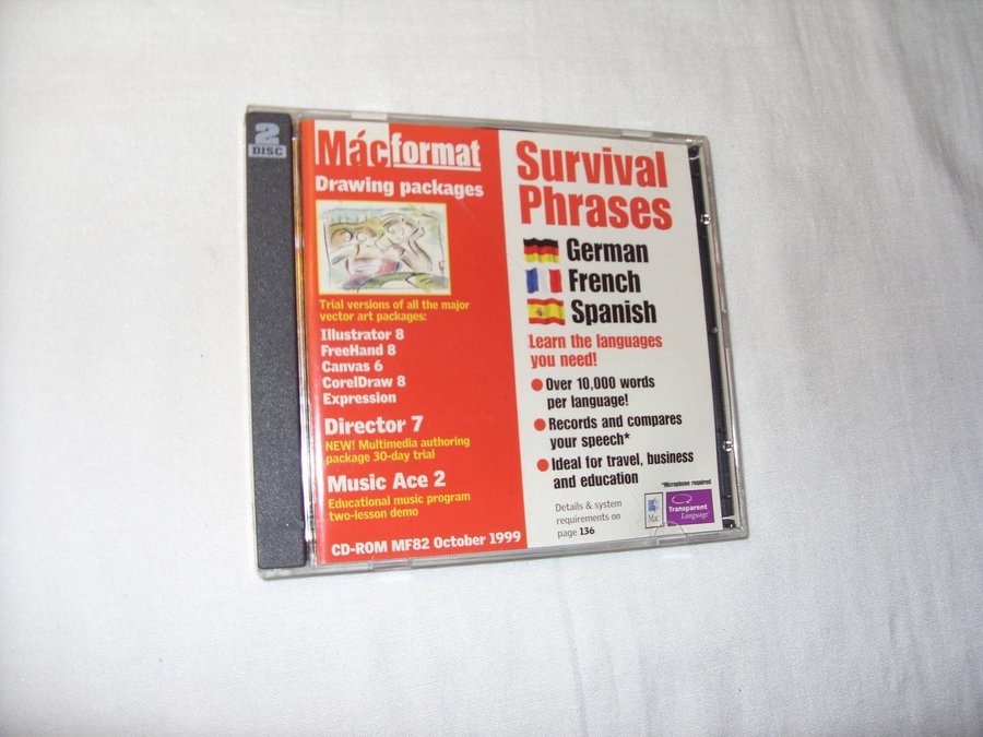 MacFormat 10 st CD ROM skivor Engelska utgåvor år 1999/2001 Apple Macintosh Mac