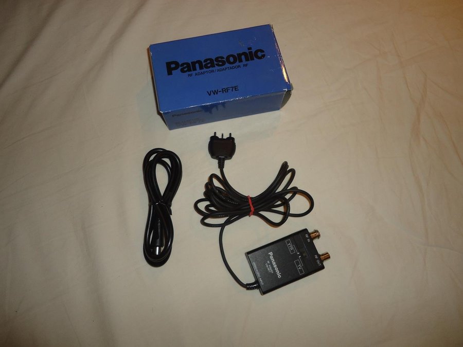 Panasonic RF Adaptor VW-RF7 Video/Audio Made in Japan antenn kabel videokamera