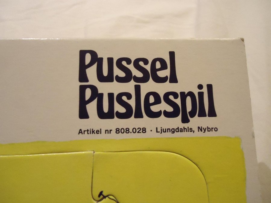 Pelle Svanslös Pussel utgåva år 1976 SEMIC Ljungdahls Nybro