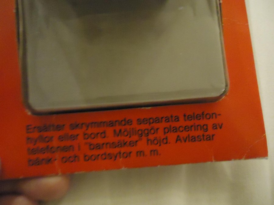 LUMA tele konsol vägghållare för Dialog telefonapparat ny inplastad vintage