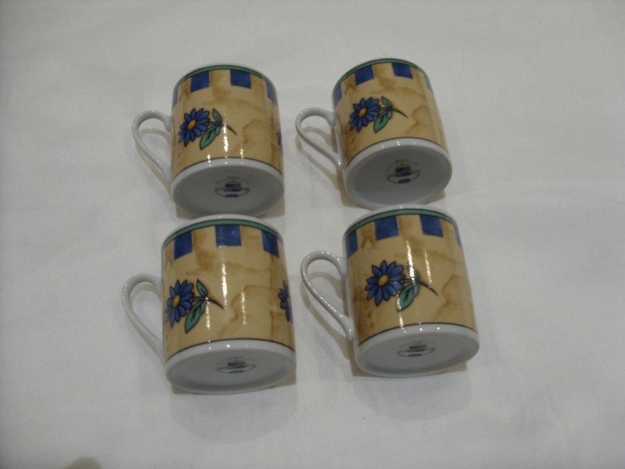 Kaffe Koppar med fat C Bavaria blommor coffee cups