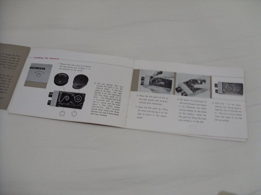 Olympus Pen8EE Instruction manual retro camera kamera