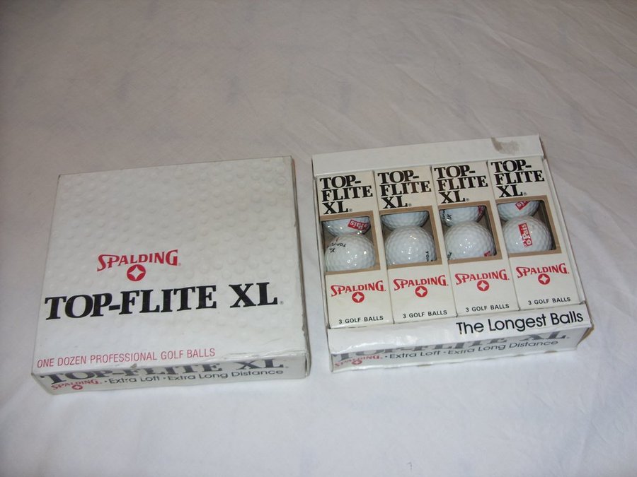 Spalding Top Flite XL12 pack Golf Bollar Made in USA 1982 Professional Golf Ball