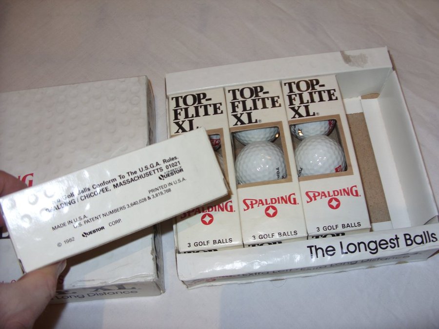 Spalding Top Flite XL12 pack Golf Bollar Made in USA 1982 Professional Golf Ball