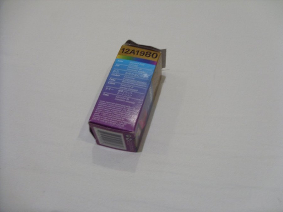 Lexmark färg bläckpatron 12A1980 Ink jet cartridge Bäst före datum passerat