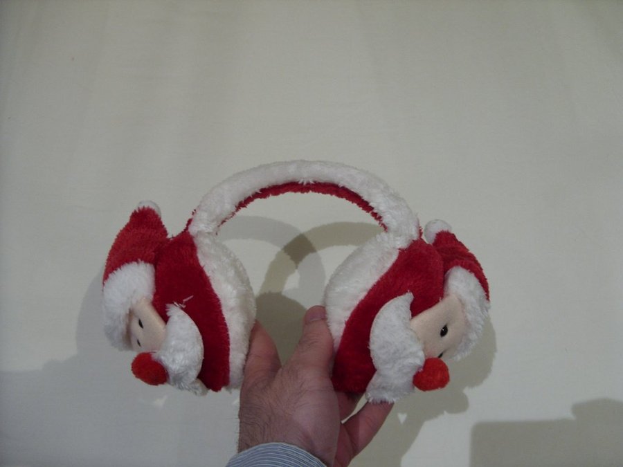 Jultomtar öronvärmare super söta Santa Claus christmas season ear warmers