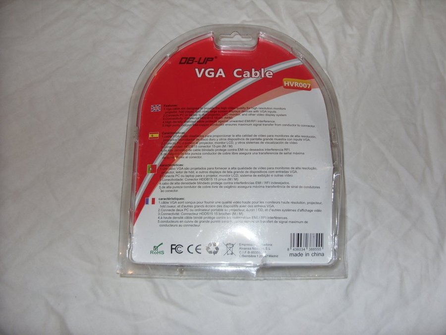 VGA Kabel 5 meter dator monitor computer monitor cable