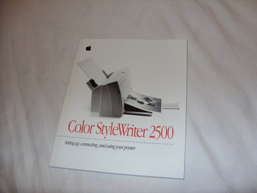 Apple StyleWriter 2500 Engelsk Manual Macintosh Steven Jobs skrivare