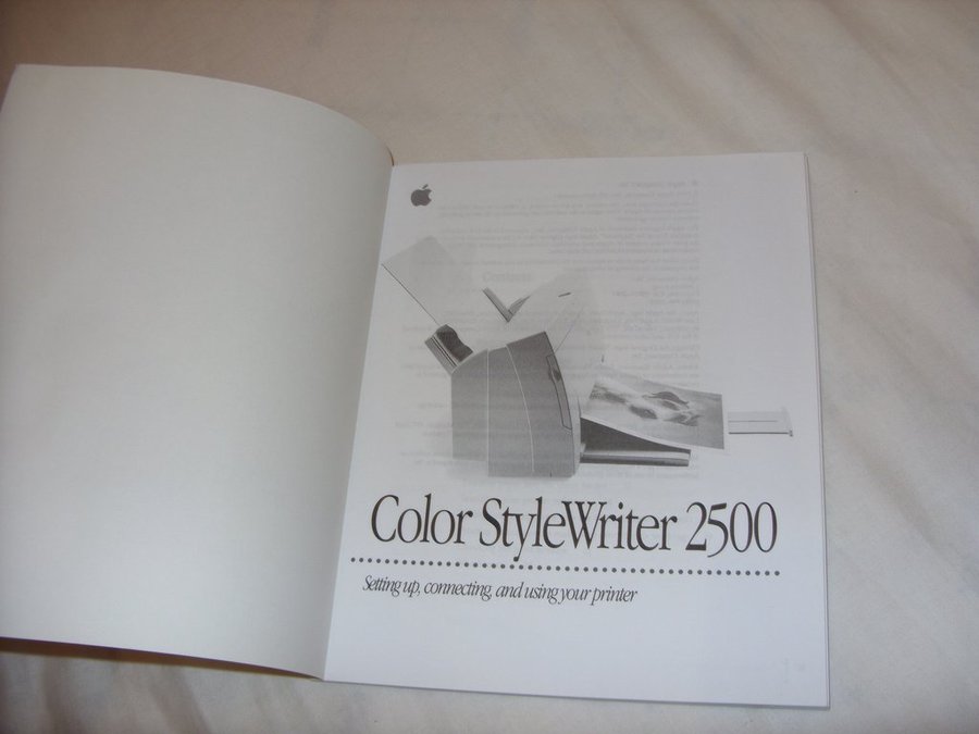 Apple StyleWriter 2500 Engelsk Manual Macintosh Steven Jobs skrivare