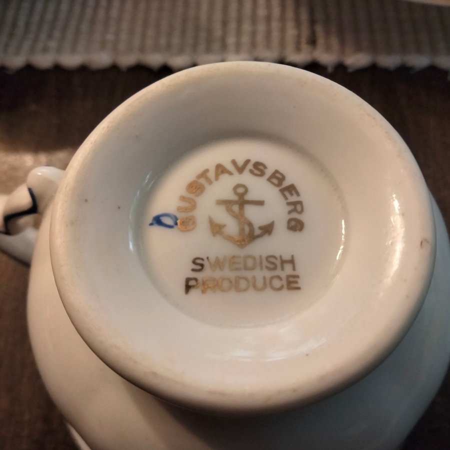 Gustavsberg Kaffe koppar guldstjärna