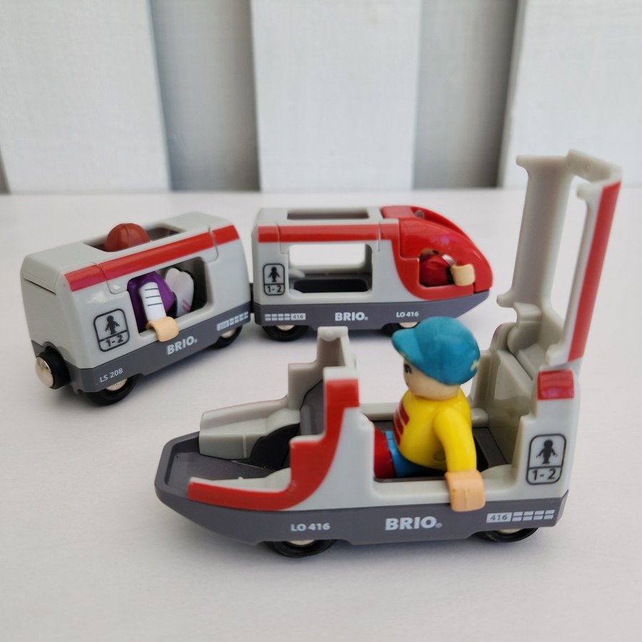 BRIO Toy Train Conductor  Two Passengers