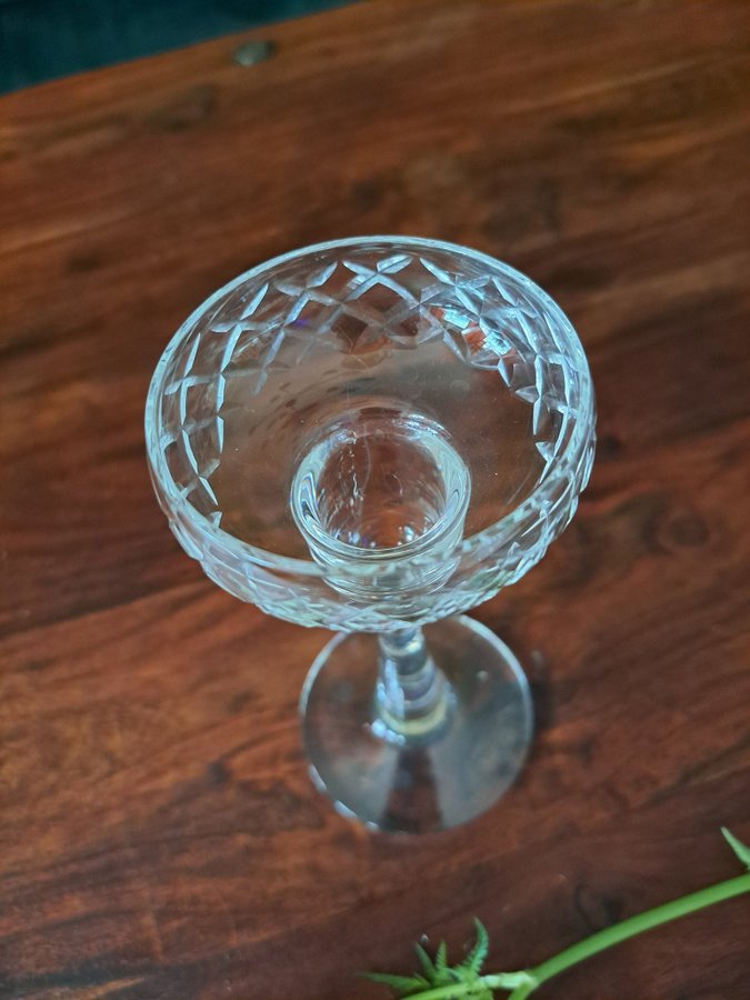 Ljusstake glas vintage