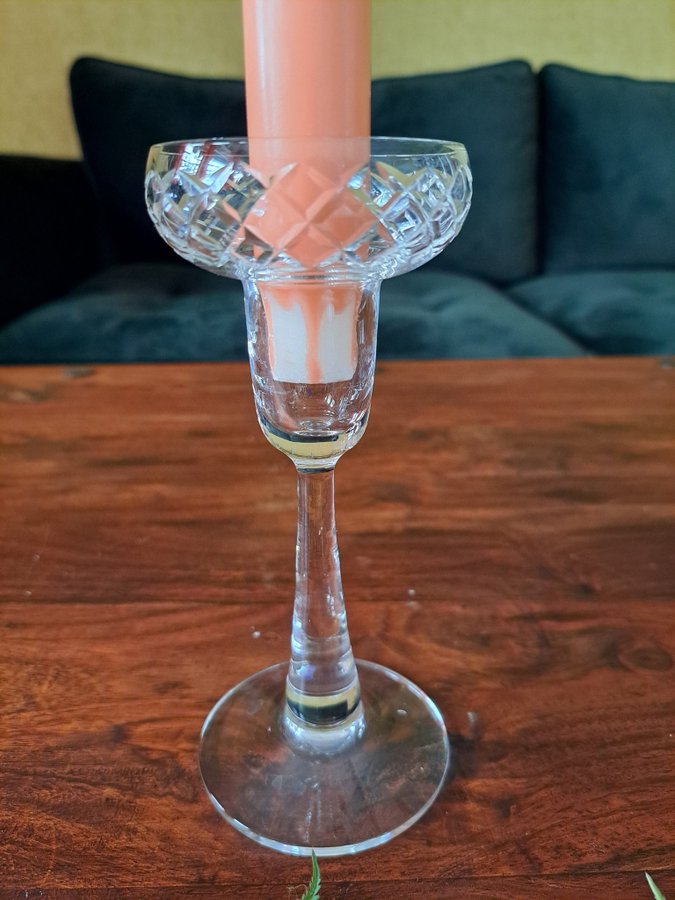 Ljusstake glas vintage