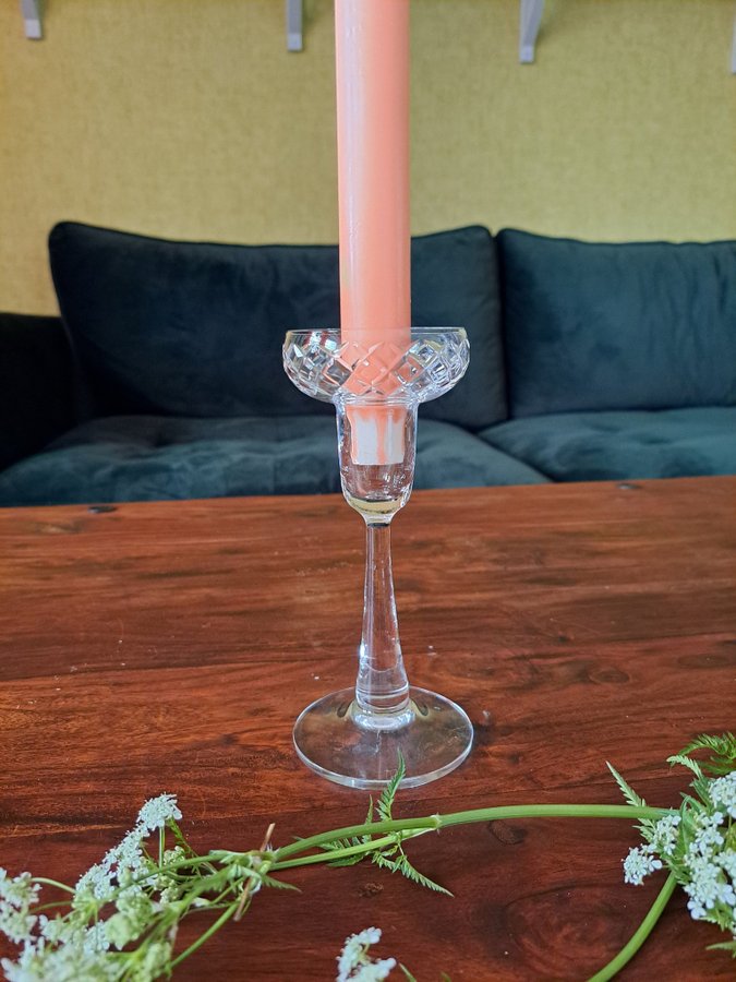 Ljusstake glas vintage