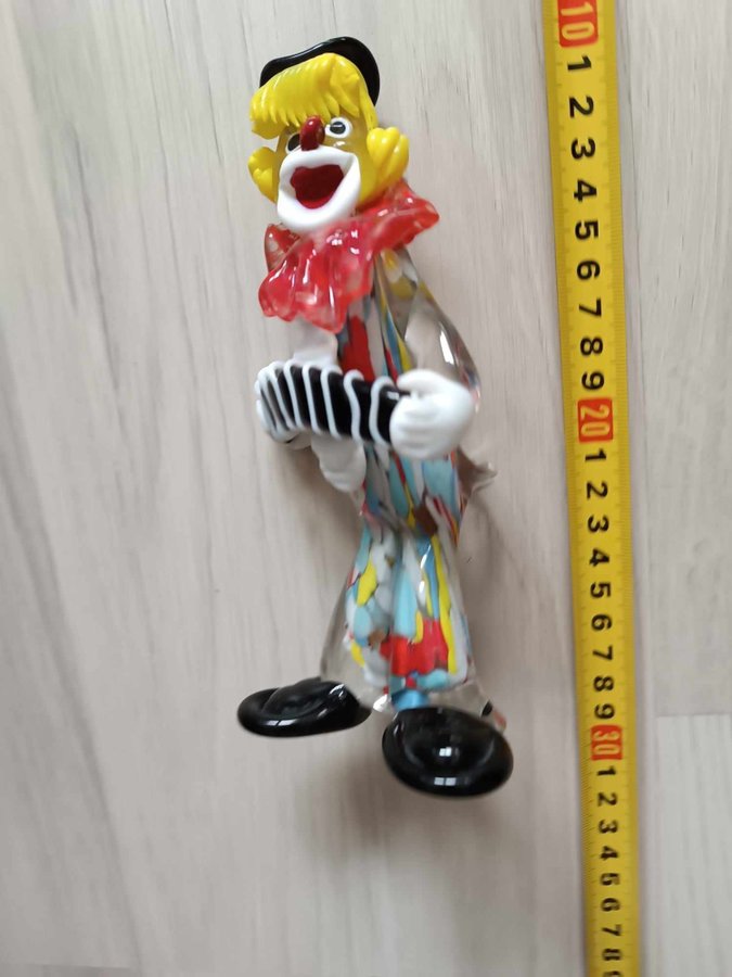 Murano glass handmade clown figure