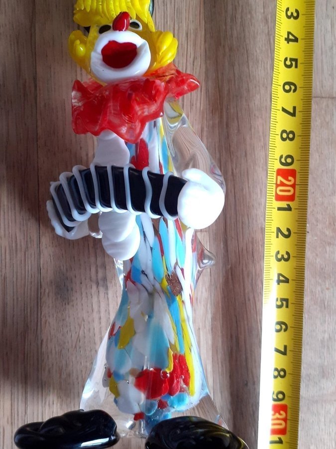 Murano glass handmade clown figure