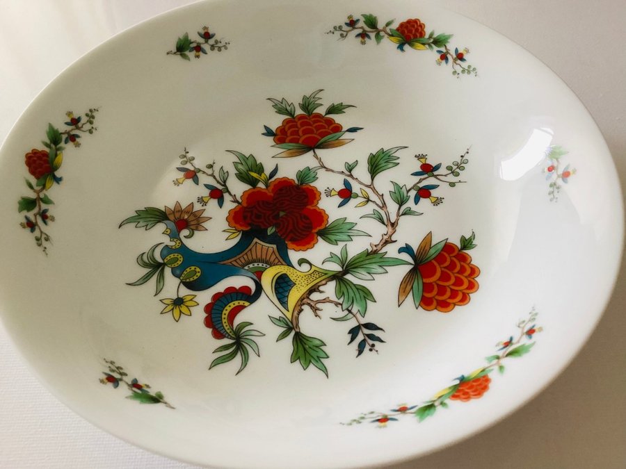 Limoges Frankrike frukostskål magnifik PAON ROYAL serie sällsynt produkt