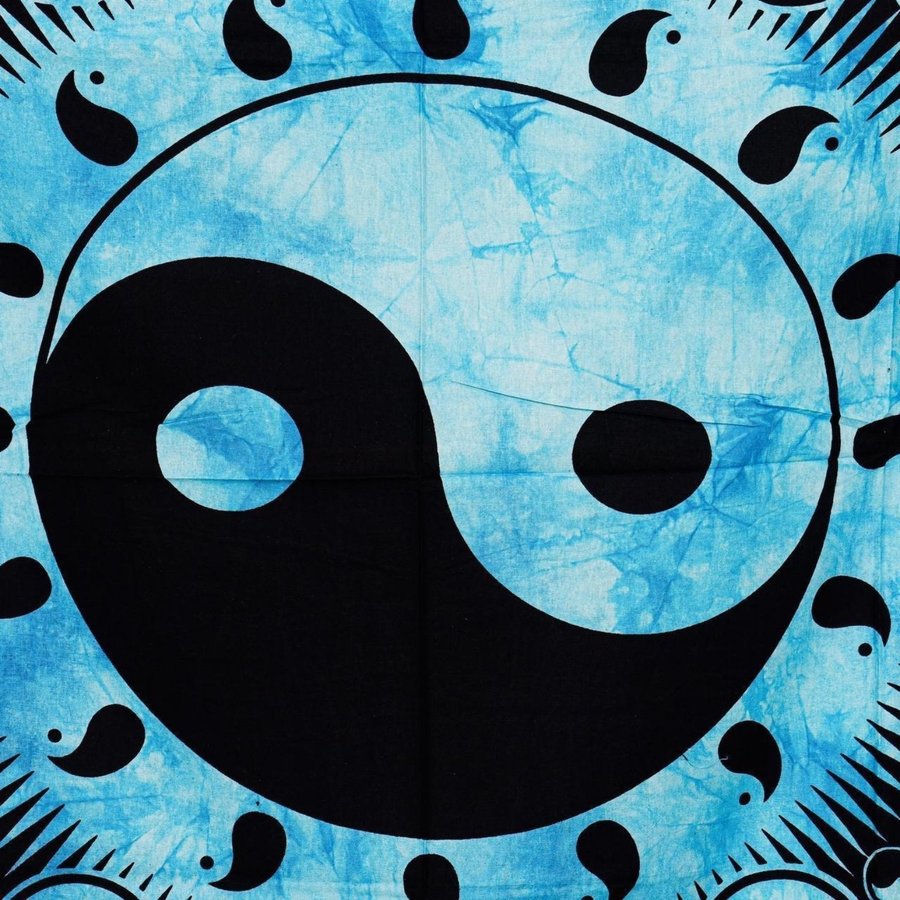 Beautiful Yin Yang Tie Dye Tapestry Wall Hanging Indian Tapestry