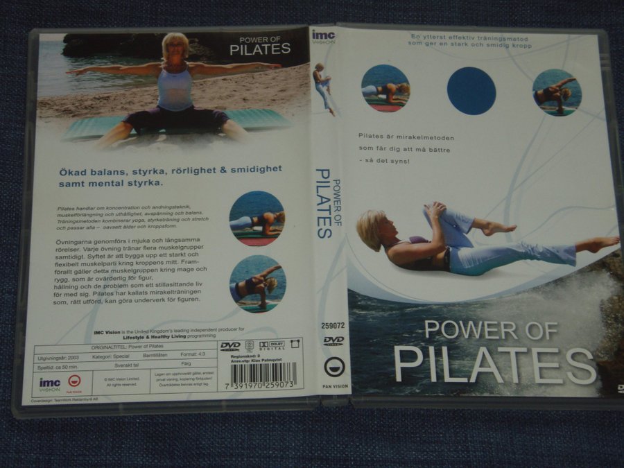 Power of Pilates DVD Svenskt tal