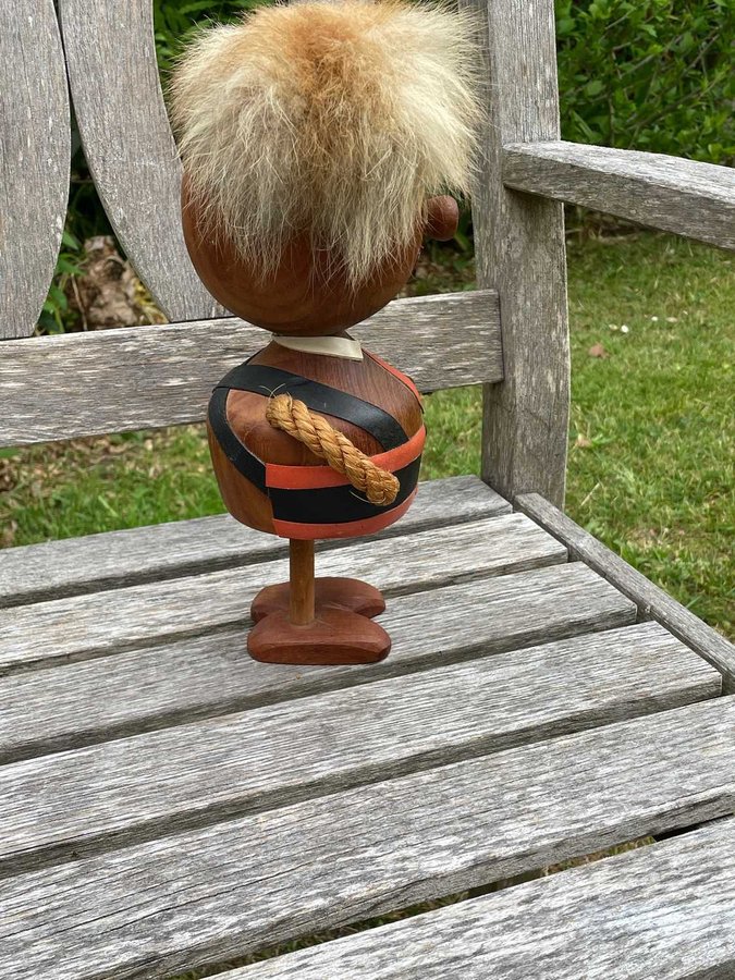 Troll 29 cm i teak 1960 tal av Ulla Britt Alklid