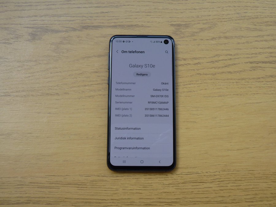 Samsung Galaxy S10e 128GB-Duos-Olåst