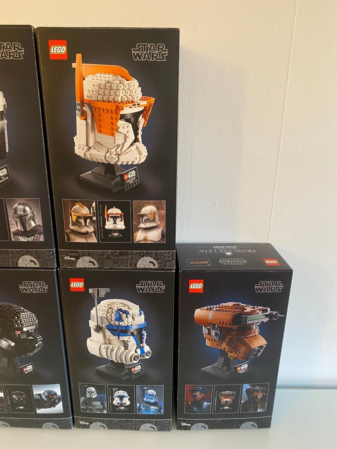 Lego Star Wars Helmet Komplett samling 11 st Oöppnade