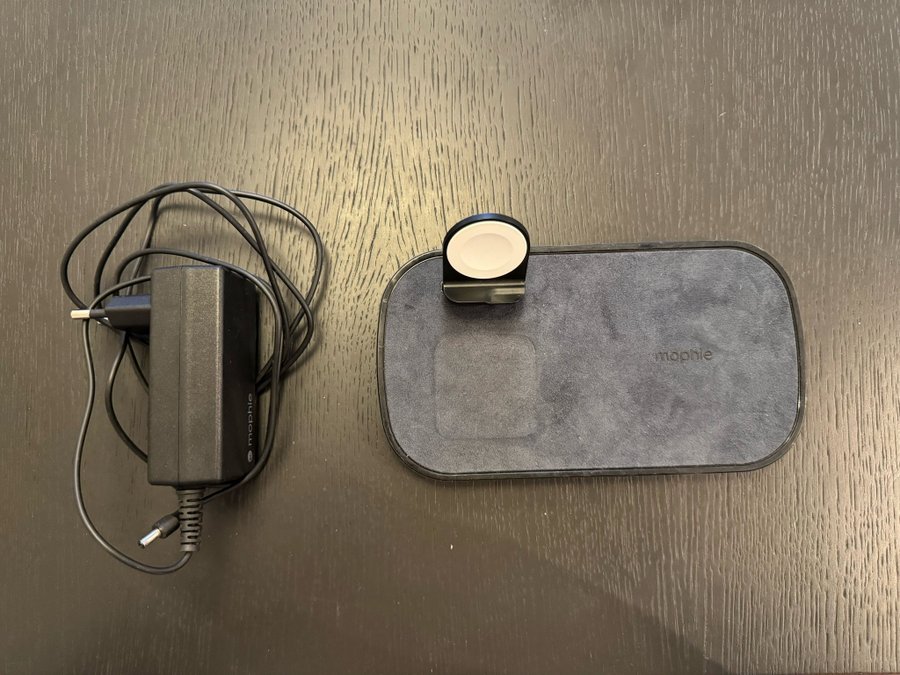 Mophie 3-in-1 Wireless Charging Pad Trådlös laddare - Svart