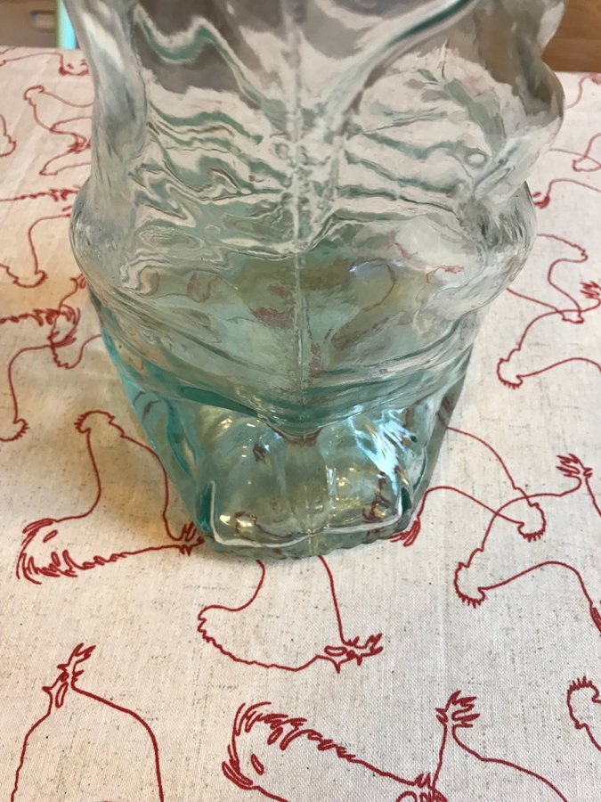 Helt unik Italiensk vin flaska glas 81 cm hög vintage