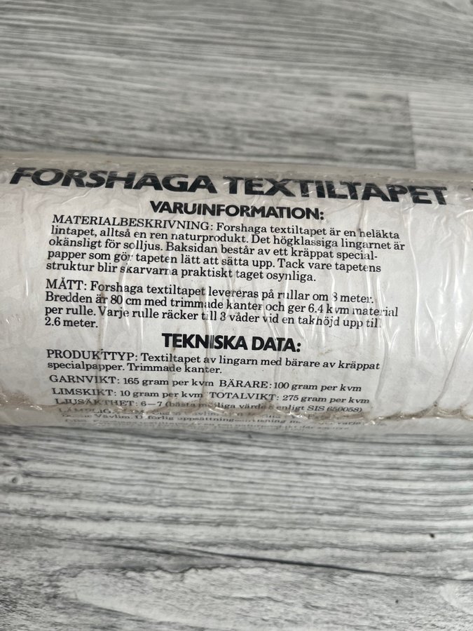 Forshaga textiltappet röd linne naturmaterial vintage