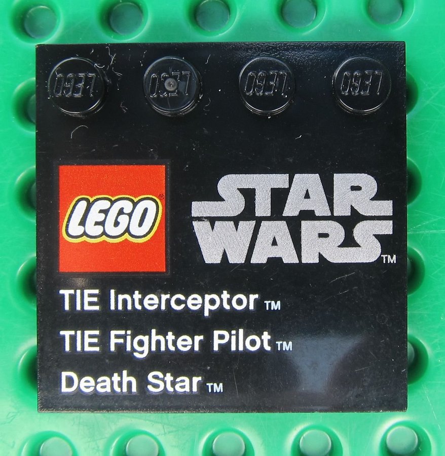 LEGO Tile Svart Star Wars The Interceptor Death Star