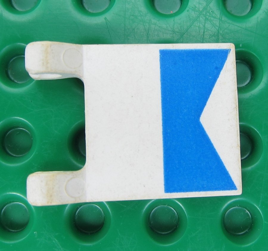 LEGO Flag 2 X 2 Vit blå