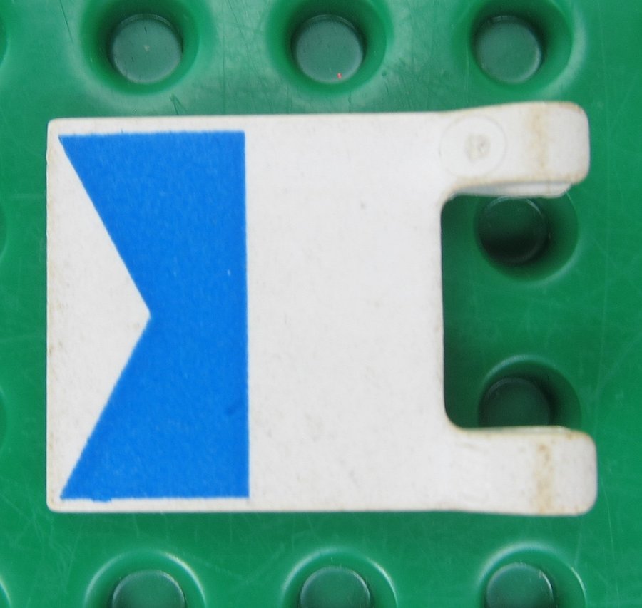 LEGO Flag 2 X 2 Vit blå