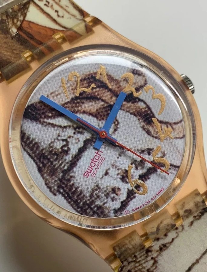 Swatch Original Wrist Watch Masquerade 1993 Gp105 New Battery Swiss Made