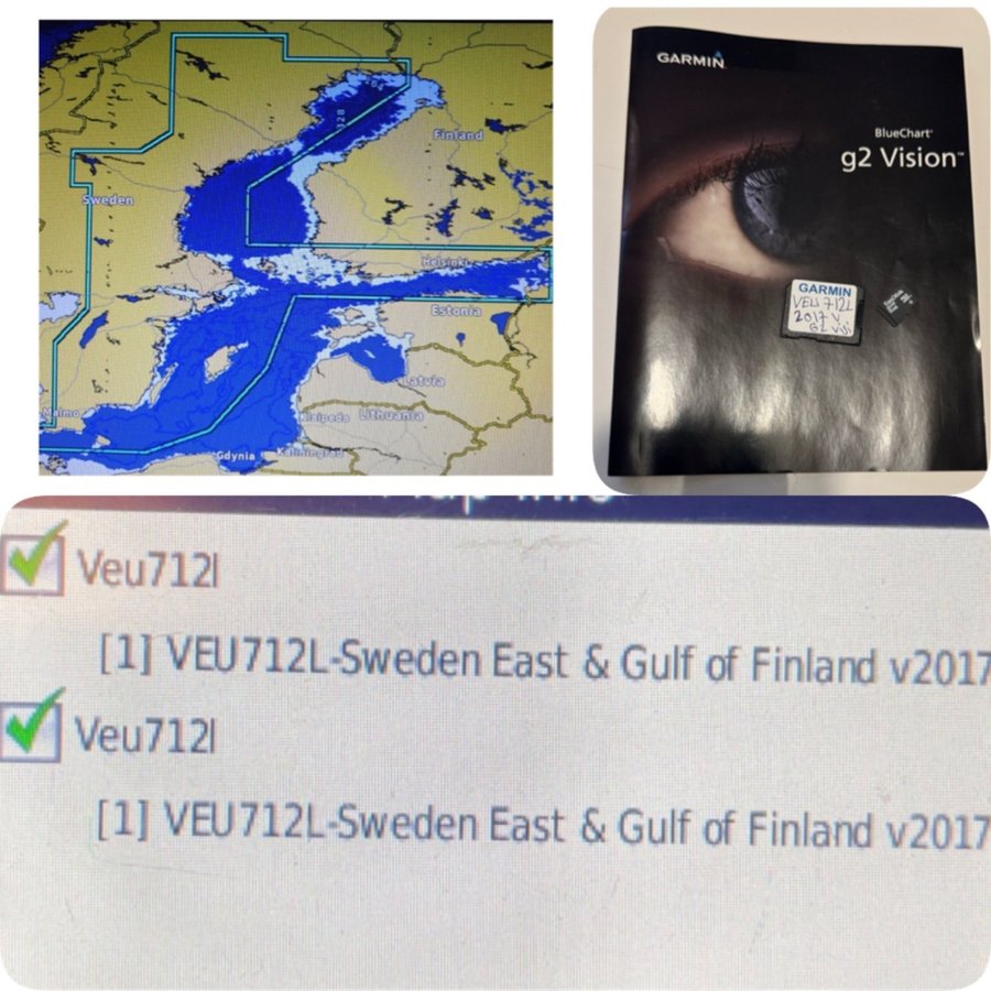 Garmin BlueChart g2 Vision HD VEU712L Sweden East  Gulf of Finland V2017