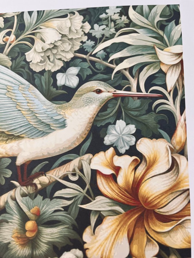Poster A3 William Morris ”Hummingbird”