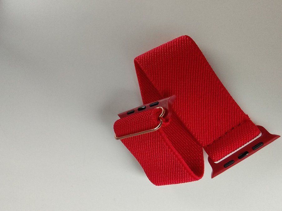 Rött Apple Watch armband 42/44/45/49 mm