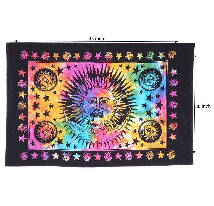 The Sun  Moon Tapestry Wall Hanging Room Psychedelic Tapestries